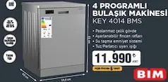 KEYSMART KEY 4014 BMS 4 PROGRAMLI BULAŞIK MAKİNESİ